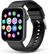 Open Box - EarlySincere Smart Watch with Bluetooth Call Answer/Dial (Black)