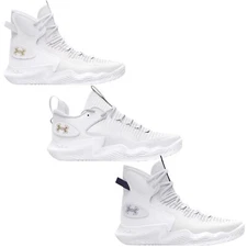 Under Armour Flow Ace Volleyball Shoes Women’s Hi & Low White/Gold & White/Navy