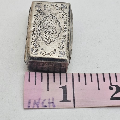 Antique Sterling Silver (.800) Vinaigrette Little Box - Picture 8 of 10