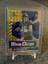 2021 Panini Mosaic Trevor Lawrence RC Blue Chips Gold 10/10 #1