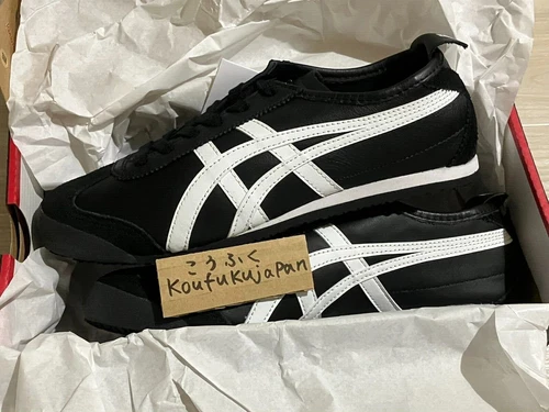 Onitsuka Tiger MEXICO 66 BLACK WHITE 1183C102 001 Authentic