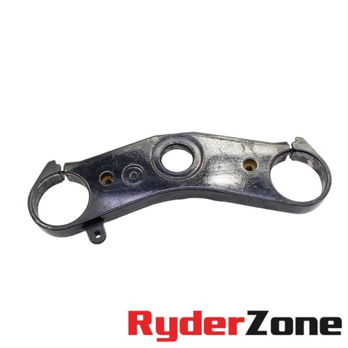 Yamaha YZF R6 2006 2007 triple abrazadera de árbol horquillas superior negra *eliminación de encendido* - Imagen 5 de 6