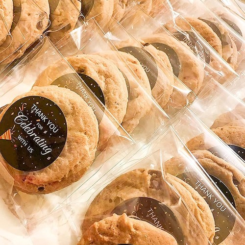 Cookie Bags Self Sealing Cellophane Bags with Seal, 5x6 Inch Clear 100 Pcs Plast - Picture 4 of 6