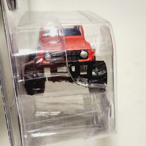 JADA Just Trucks 1973 Ford Bronco primer fangoso tetto rosso bianco #139 nuovo 2019 raro - Foto 6 di 7