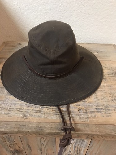 WAXED COTTON CANVAS JUNGLE HAT SIZE 