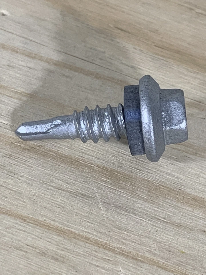 Atlas 1/4x7/8”-5/16 hexagonal 240ct con arandela tornillos de puntada de chapa autoperforantes Foto 2 de 4