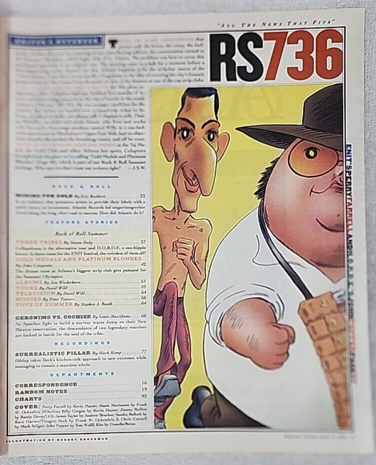 激レア雑誌 『RollingStone』ET 特集号 中古本 Rolling Stone Magazine June 13, 1996 #736 Rock & Roll Summer