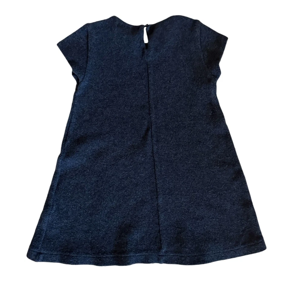 Vestido Zara Niñas Colección Suave Azul Manga Corta Mezcla de Lana Línea A Talla 7 Nuevo sin Etiquetas Foto 2 de 4