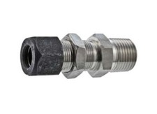 1/2 Tube x 1/2 MNPT 316ss Male Bulkhead Connector Parker CPI 8-8 FH2BZ-SS