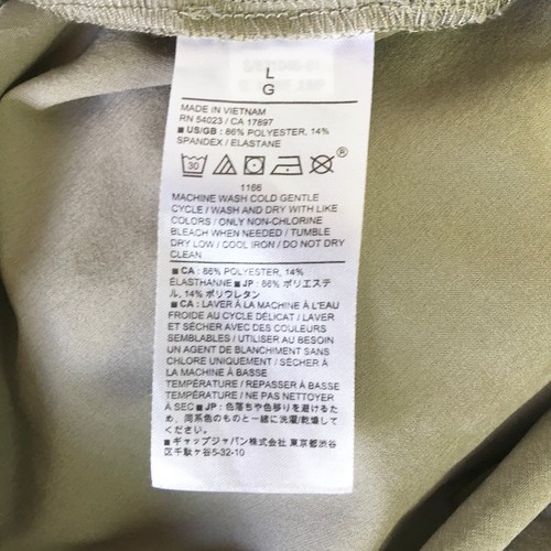 Banana Republic Factory Damen Large Jumpsuit oliv khaki hellbraun leicht aktiv - Bild 5 von 6