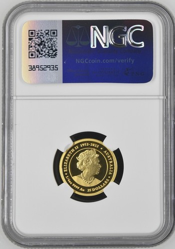 Australia 2024 P125 1/4 Oz Gold $25 Year of Dragon Coin NGC PF70 UC Series III - Picture 2 of 4