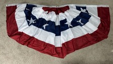 3' X 6' Pleated Fan Patriotic American Flag/Banner Decoration Brand USA