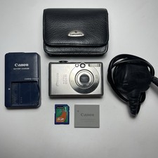 Canon Digital IXUS 55 5.0MP Ai AF Digital Camera Tested+ Charger, Batt, SD, Case