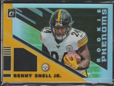 2019 Optic Benny Snell Jr. Steelers PRIZM Rookie Phenoms Jersey Football Card. rookie card picture