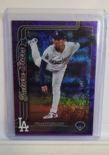 2025 Topps Series 1 - Future Stars Yoshinobu Yamamoto #231 Purple Holofoil /250