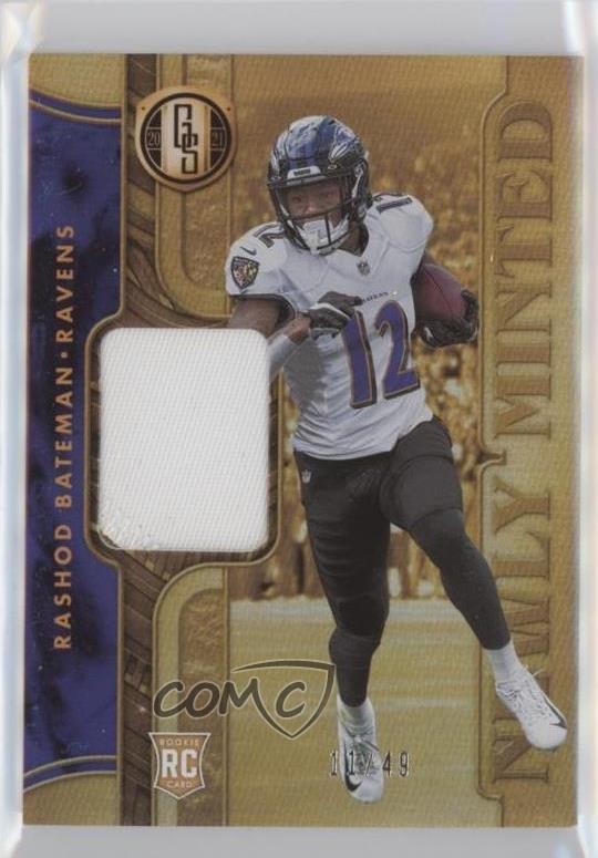 2021 Panini Gold Standard Prime 11/49 Rashod Bateman #NMM-RB Rookie RC 8em