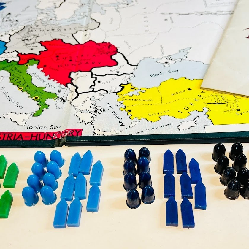 DIPLOMACY 1961 Game Research Board Game 1st Edition Boxed 7 Players See Desc - Image 3 of 4