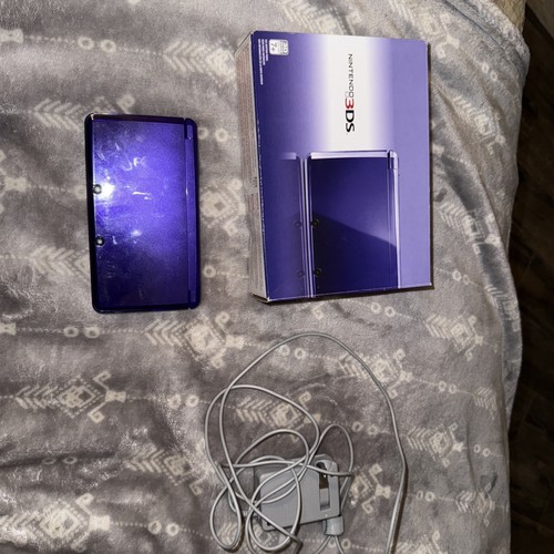 Nintendo 3DS Midnight Purple Portable Gaming Console - With Box