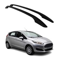Aluminium Dachreling RelingträGer FüR Renault Clio 2012-2019 Schwarz 2X