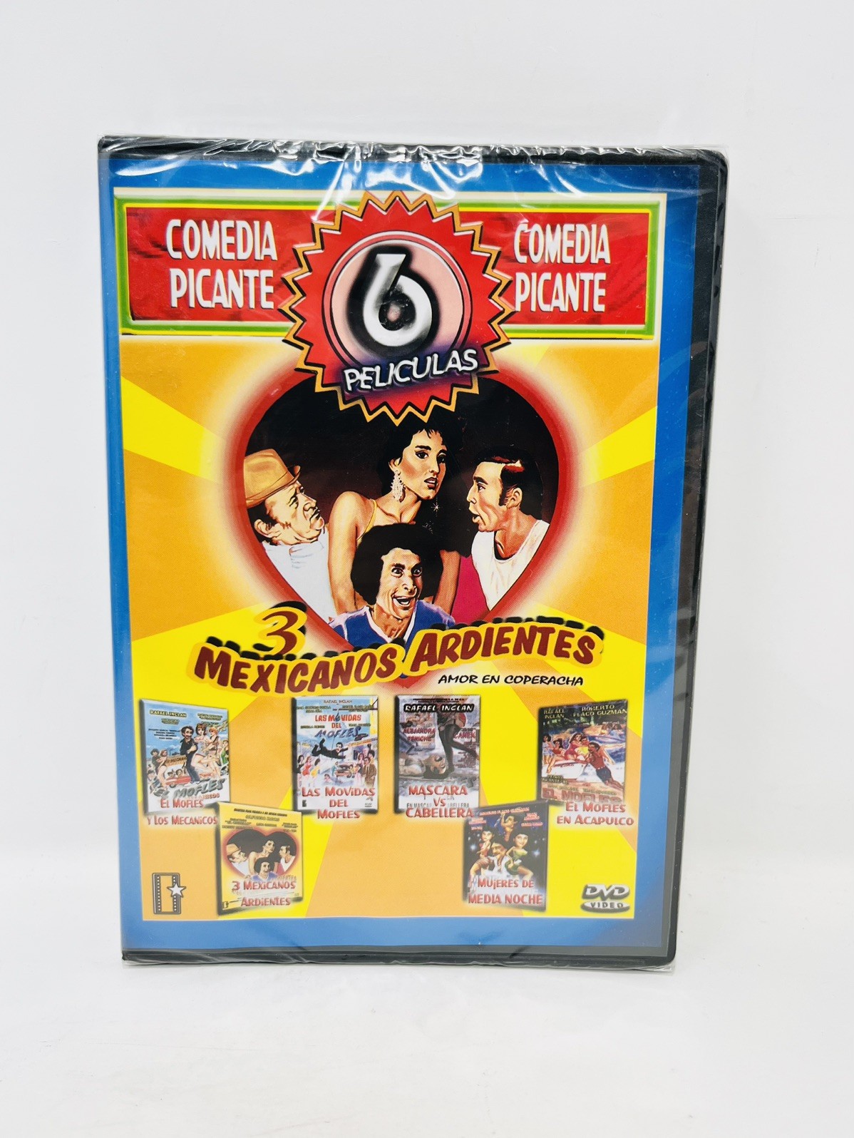3 Mexicanos Ardientes DVD  - 6 Películas - New Sealed