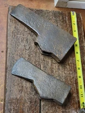 Antique square eye Mortising Axe heads, Post Hole Axes