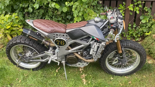 Cafe Racer , Custom Bike , bobber, chopper, brat bike. Aprilia Sxv Supermoto - Video 1 of 1