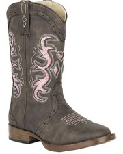 Roper Girls' Lexi Western Boot - Square Toe - 09-018-1901-0998 BR