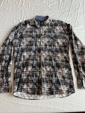 Marcello Unique Impression Long Sleeve Button...