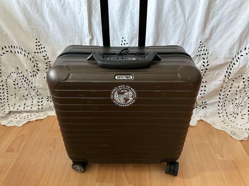 Carrito de negocios de salsa Rimowa kl. Maleta marrón mate multiwheel 4 ruedas 40x40 cm