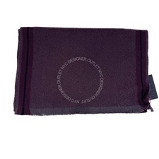 Ermenegildo Zegna New In Box Mens Purple Wool Scarf With Free Shipping