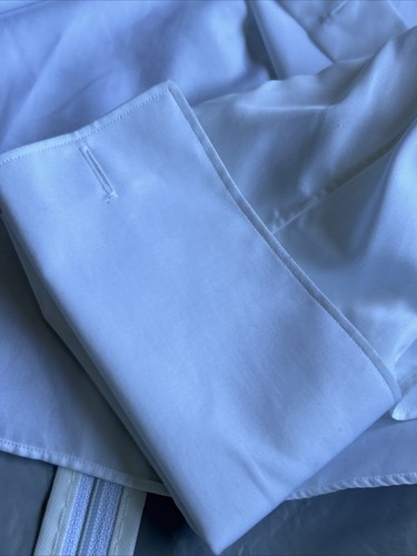 SUITSUPPLY Cotton Double Cuff TUXEDO Formal Slim Fit Shirt Size L - Picture 5 of 7