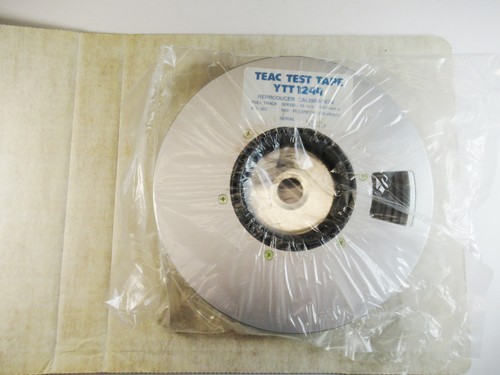 TEAC YTT 1244 1" Inch 15 IPS Aligment Test Tape 250 nWb/m Full Track Japan A+ - Picture 2 of 9