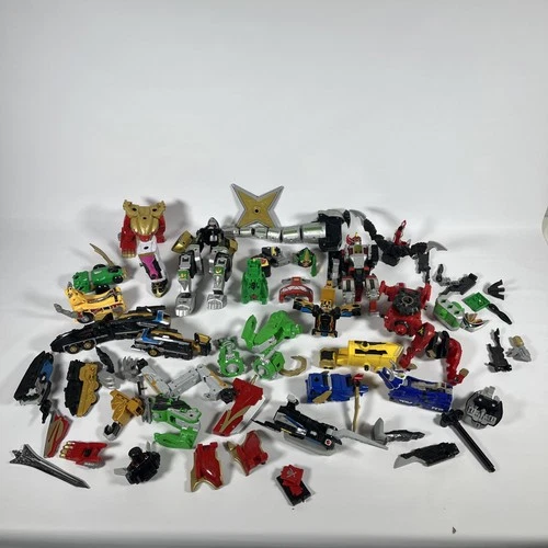 Vintage 90s Bandai Power Rangers Dragonzord Zord Toy Parts And Accessories Lot