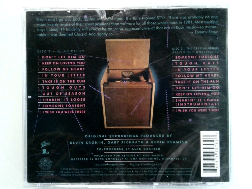 REO Speedwagon Hi Infidelity CD Album 30th Anniversary 2-Disc Set New Foto 2 de 2