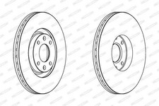 2x FERODO PREMIER Disque de frein Avant pour OPEL Corsa F 3/5 portes Mokka II