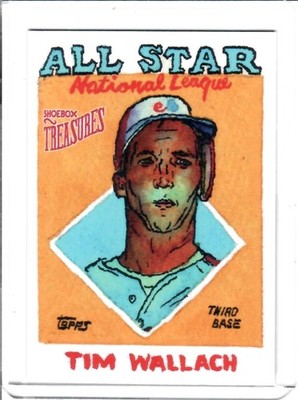 Tim Wallach 2025 Topps Shoebox Treasures by Andy Friedman Stamp /99 #15