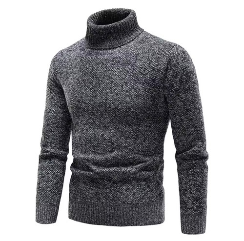 Herren Rollkragenpullover Fleece Warm Strickpullover Herbst / Winter Sweater - Bild 10 von 12