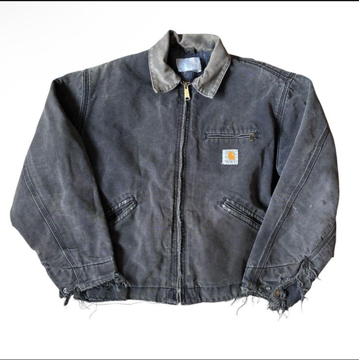 美フェード80s carhart Detroit jacket black M 80s Carhartt Detroit Jacket Black Size M Vintage Japan | eBay