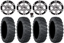 ITP SS212 14" Wheels Machined 28" Versa Cross V3 Tires Textron Wildcat XX