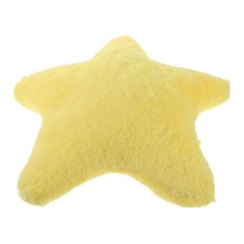 Yellow Star Plush Throw Pillow Cute Decorative Accent Cushion for Dorm Room