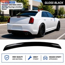 For Chrysler 300 300c 300s 11-23 Painted Gloss Black Rear Roof Spoiler Wing Lip