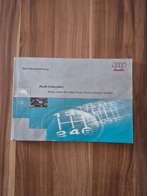Betriebsanleitung Bedienungsanleitung Audi 80 Cabrio B4 Typ 8G