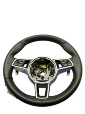 2019-2025 Porsche Cayenne 9ya Oem Steering Wheel Black Leather 2019-2025 Porsche Cayenne 9ya Oem Steering Wheel Black Leather