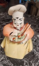 Rare Regal China Salad Chef COOKIE JAR