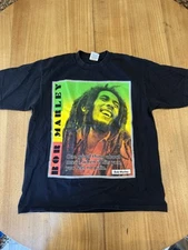 Pro Club Bob Marley Vintage Y2K Graphic Print Short Sleeve T-Shirt Size Xl