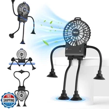 VARAI Freestyle Small Robot Fan, Fun Desk Fan with Suckers, Rechargeable Port