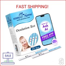 Easy Home Ovulation Test Strips, 25 Pack Fertility Tests, Ovulation Predictor Ki