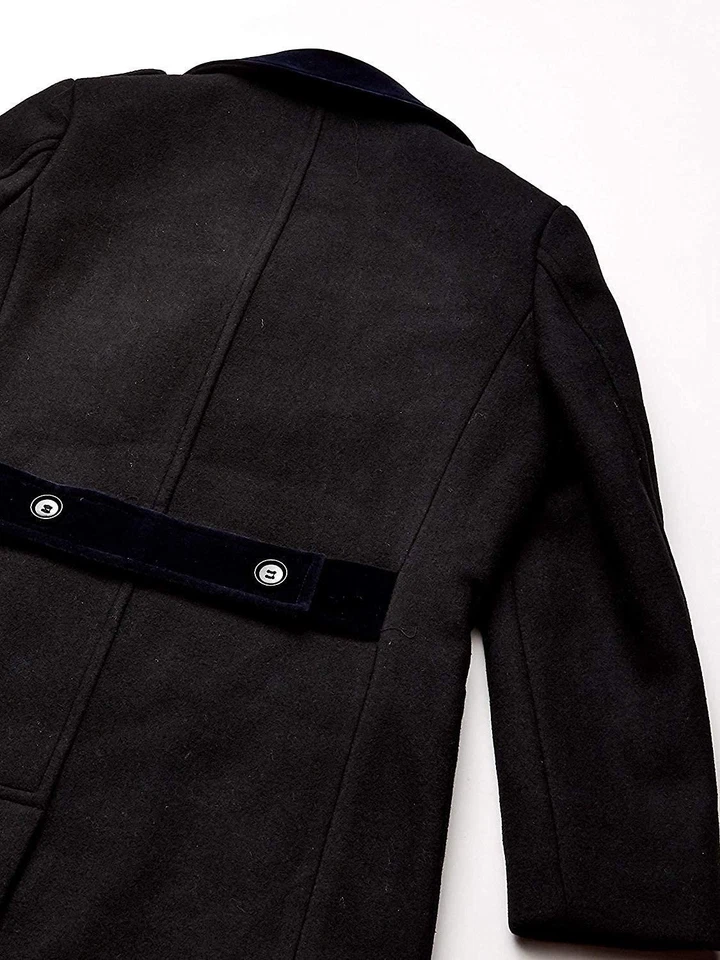 Chaquetón Isaac Mizrahi para niño cuello de terciopelo forrado mezcla de lana - Colores Foto 2 de 4