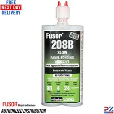 LORD Fusor 208B Panel Bond Adhesive 210ml 2Part Weld Bond Nozzle (EXPIRED) 11/25