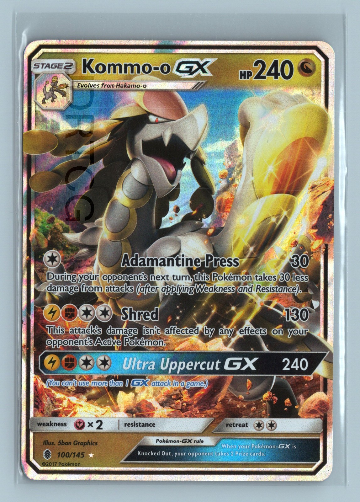 Pokemon Sun & Moon Guardians Rising 100/145 Kommo-o GX